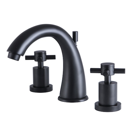 Kingston Brass 8" Widespread Bathroom Faucet, Matte Black KS2960DX